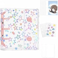 【新品】ミニシールバインダー A8 20枚付き シール帳　クリア　推し活 Amazon.co.jp: PAEUKUON 透明 シール帳 A8 ミニサイズ シール